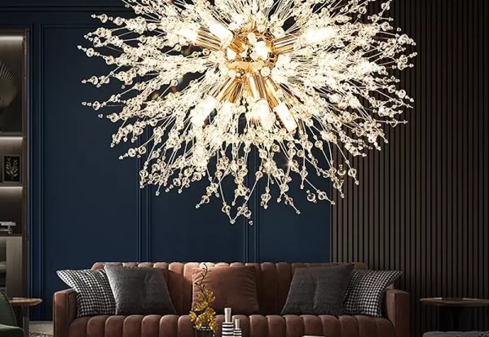 crystal globe chandelier light