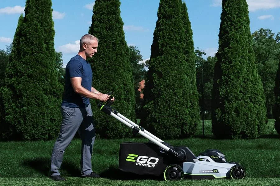 self propelled lawn mower electric