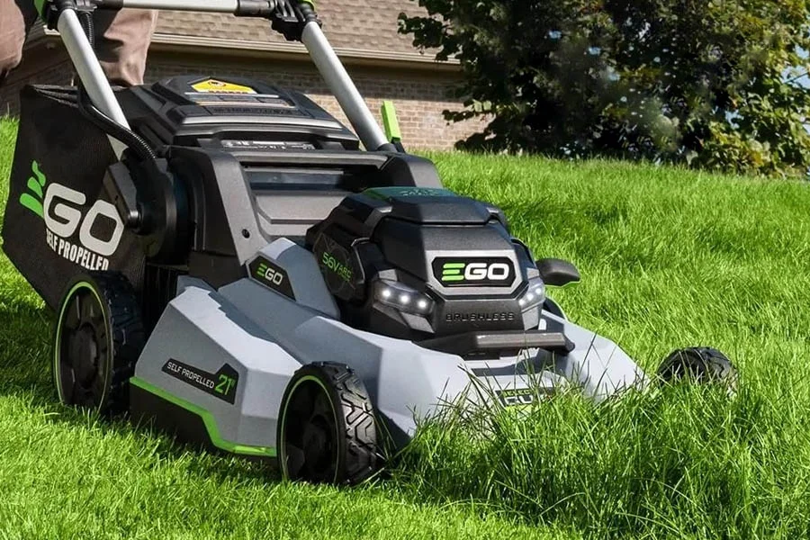 self powered lawn mowers